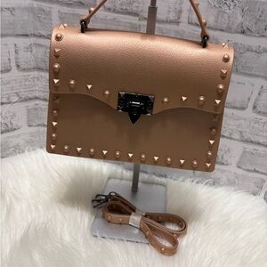 Studded Tan Handbag